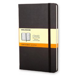 Блокнот Moleskine Classic Pocket A6 96 листов черный в линейку на сшивке (90x140 мм)